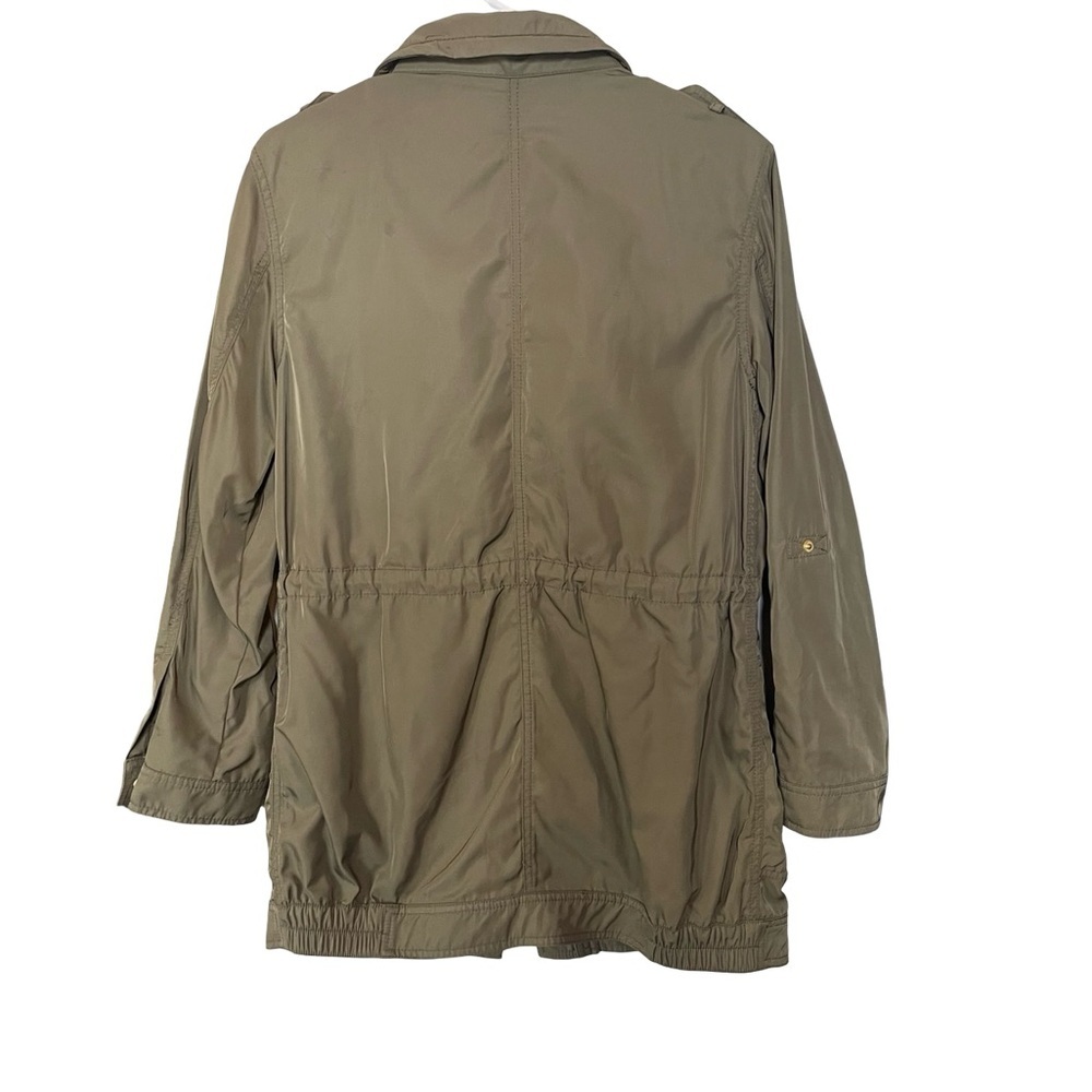 Michael Kors Olive Utility Jacket Small Gold Hardware Anorak - Picture 5 of 12